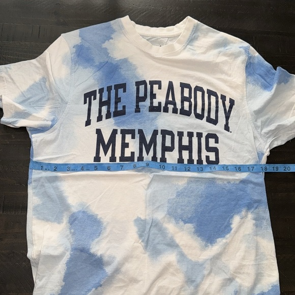 The Peabody Memphis Blue Tie-Dye Short Sleeve T-Shirt Champion Brand Adult MED - Picture 9 of 13